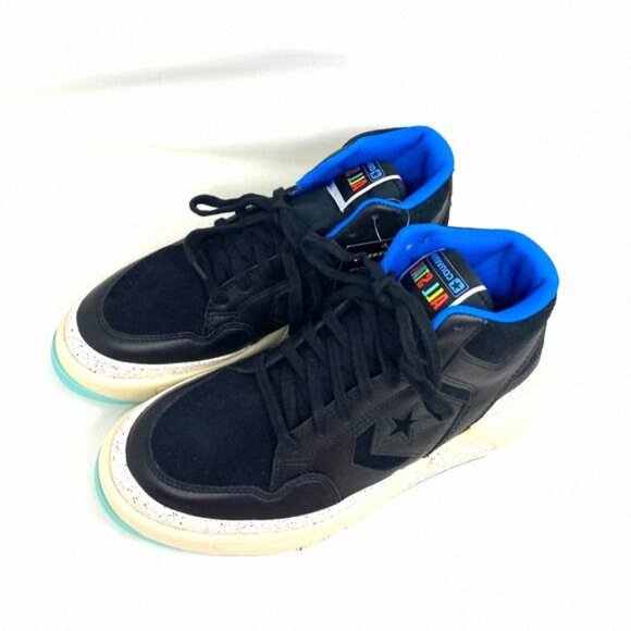 Converse Weapon CX High Top Multi Black Leather 172194C Sneakers Size Women's - Picture 7 of 11